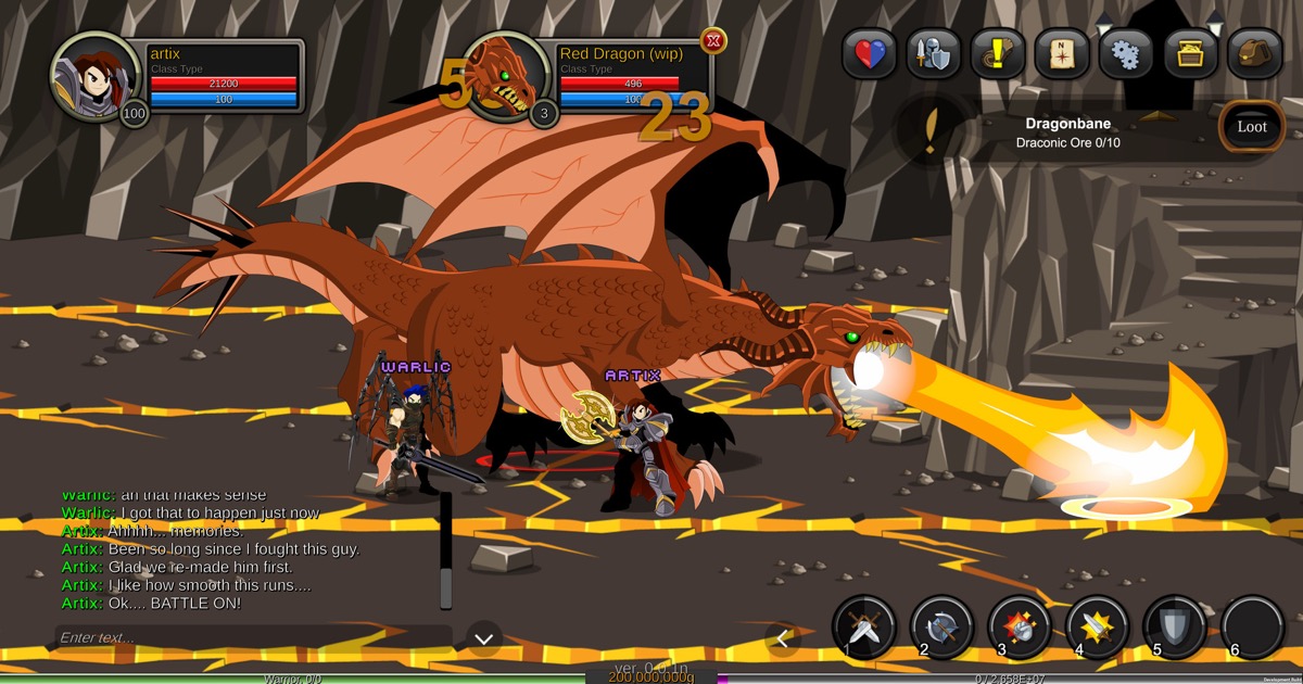 Official AQW Infinity screenshot — in-game scenery